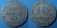 Region Provencale 10 centimes Région Provençale, chambre de commerce, 10 centimes zinc 30,2mm, El.10.2 TTB -