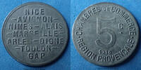 Region Provencale 5 centimes Région Provençale, chambre de commerce, 5 centimes zinc 25mm, El.10.1 TTB -