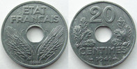 France 20 centimes 20 centimes zinc 1941, G.321 petites tâches sinon SUPERBE -