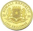 Somalia 1000 Schilling 2020 African Wildlife,RAR! Auflage 100 Stück FB (PP) Proof