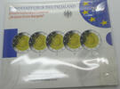 Bundesrepublik Deutschland / BRD 5 x 2 Euro 2-Euro-Gedenkmünzenset - 10 Jahre Euro-Bargeld - im Blister -