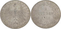 2 Gulden 1846 Frankfurt, Freie Stadt Freie Stadt Frankfurt - Doppelgulden - Thun 132 f.stgl!herrliche,alte Patina!