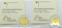 Deutschland 20 Euro 2019 D Serie: Heimische V&ouml;gel - Wanderfalke-D - 20&euro; ... 565,00 EUR  + 13,95 EUR frais d'envoi