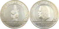 Weimarer Republik 3 Reichsmark Schwurhand - Hindenburg - Zum 10. Jahrestag der Weimarer Verfassung - J.340 -
