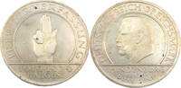 Weimarer Republik 3 Reichsmark Schwurhand - Hindenburg - Zum 10. Jahrestag der Weimarer Verfassung - J.340 -