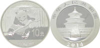Volksrepublik China 10 Yuan/1 OZ 2014 Panda,1 OZ FDC, in der Kapsel