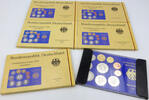 Bundesrepublik Deutschland / BRD 5 x 12,68 Deutsche Mark BRD DM-Kursmünzensatz - Komplettsatz 2000 mit 3 x 2 DM (Brandt, Erhard, Strauß) -