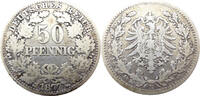 Deutschland / Deutsches Kaiserreich 50 Pfennig Fünfzig Pfennig - J.8 -