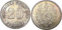 Deutschland / Deutsches Kaiserreich 20 Pfennig Zwanzig Pfennig - Kleiner Adler - Silber - J.5 -