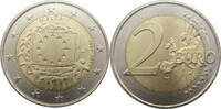 Malta 2 Euro 30 Jahre Europaflagge -