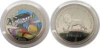 Kongo 5 Francs Marine - life protection Leoparden - Drückerfisch -
