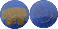 Liberia 5 Dollars 10 Jahre Euro Niob blau -