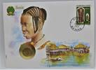 Benin 5 Franken Illustration eines Fischerdorfes -