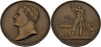 Frankreich Medaille Portrait von Napoleon / Bapteme du Roi de Rome -
