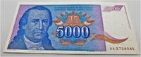 Jugoslawien 5000 Dinara -