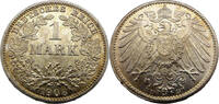 Kaiserreich 1 RM 1908 D Eine Reichsmark, D FDC,schöne Patina