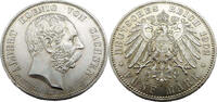 Kaiserreich Sachsen 5 Mark 1902 E Albert König v.Sachsen, auf den Tod, J.128 FDC-