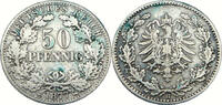 Deutsches Kaiserreich 50 Pfennig Fünfzig Pfennig - J.8 -