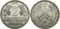 Bundesrepublik Deutschland / BRD 2 Deutsche Mark Zwei Deutsche Mark - Trauben und Ähren - J.386 -
