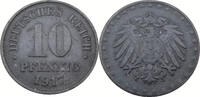 Ersatzmünzen des Ersten Weltkriegs 10 Pfennig Zehn Reichspfennig - Deutsches Reich - J.298Z -