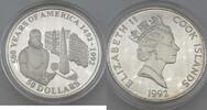 Cookinseln / Cook Islands 50 Dollars 500 Years of America - 1492 - 1992 - Elizabeth II -