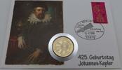 Deutsche Demokratische Republik / DDR 5 Mark 425. Geburtstag Johannes Kepler - Fünf Mark - Numisbrief -