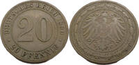 Kaiserreich 20 Pfennig 20 Pfenniug, J.14 -