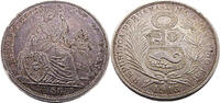 Peru 1/2 Sol 1915 gutes Vzgl, schöne Patina 34,95 EUR prix TTC + 12,95 EUR frais d'envoi