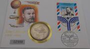 Isle of Man 1 Crown Bicentenary of manned flight - One Crown - Otto Lilienthal - Elizabeth II -