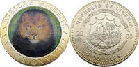 Liberia 5 Dollar African Wildlife - Löwe, versilbert -