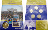 Bundesrepublik Deutschland / BRD 5x 2 Euro BRD,30 Jahre Mauerfall - Gedenkmünzenset, Originalverpackt -