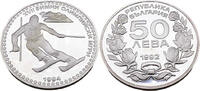 Bulgarien 50 Leva XVII. Olympische Winterspiele - Ski Alpin -