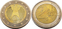 Bundesrepublik Deutschland / BRD 2 Euro 2004 J Bundesadler prfr-f.stgl 3,95 EUR prix TTC + 12,95 EUR frais d'envoi