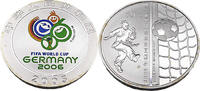 Volksrepublik China 10 Yuan / 1 Oz FIFA Fussball-Weltmeisterschaft 2006, Deutschland -