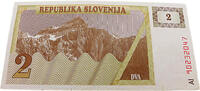 Slowenien 2 Tolar Der Berg Triglav (Julische Alpen) -