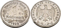 Drittes Reich 1 Reichsmark 1 Mark, Adler, umgeben von einer Legende mit Eichenzweigen,J.354 -