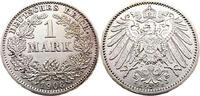 Kaiserreich 1 Mark 1 Reichsmark,J.17 -