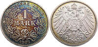 Kaiserreich 1 Mark 1 Reichsmark,J.17 -