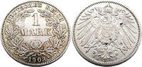 Kaiserreich 1 Mark 1 Reichsmark,J.17 -
