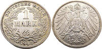 Kaiserreich 1 Mark 1 Reichsmark,J.17 -
