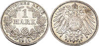 Kaiserreich 1 Mark 1 Reichsmark,J.17 -