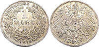 Kaiserreich 1 Mark 1 Reichsmark,J.17 -