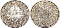 Kaiserreich 1 Mark 1 Reichsmark,J.17 -