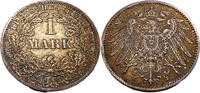 Kaiserreich 1 Mark 1 Reichsmark,J.17 -