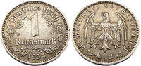 Drittes Reich 1 Reichsmark 1 Mark, J.354 -