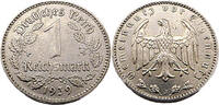 Drittes Reich 1 Reichsmark 1 Mark, J.354 -
