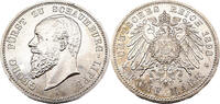 Kaiserreich Schaumburg-Lippe 5 Mark 1898 A Georg Fürst zu Schaumburg-Lippe, J.165 SUP / stgl von Aspect flan bruni, leichte Patina
