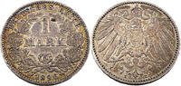 Kaiserreich 1 Mark 1 Reichsmark,J.17, 1896 E -