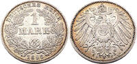 Kaiserreich 1 Mark 1 Reichsmark,J.17,1896 F -