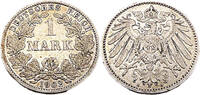 Kaiserreich 1 Mark 1 Reichsmark,J.17, 1902 A -